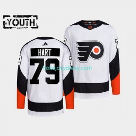 Dětské Hokejový Dres Philadelphia Flyers Carter Hart 79 Adidas 2022 Reverse Retro Bílý Authentic
